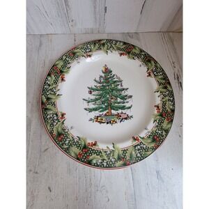 Vintage 12 Spode xmas tree berry plate‎ home decor Mistletoe
